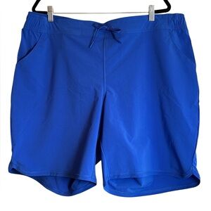 Lands’ End Sport Women’s Athletic Shorts Blue Size 20W Drawstring